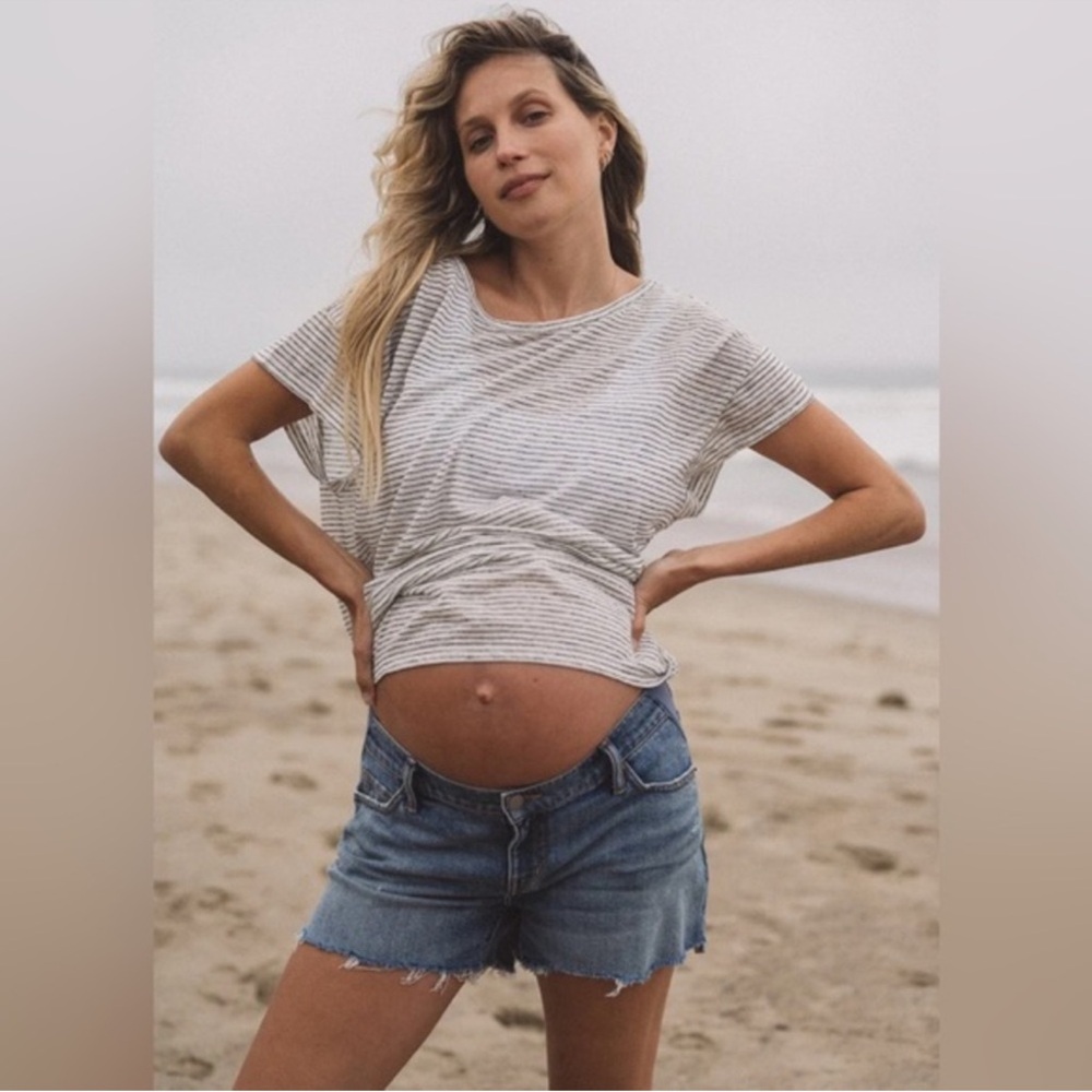 Hatch maternity jean cut off shorts 29